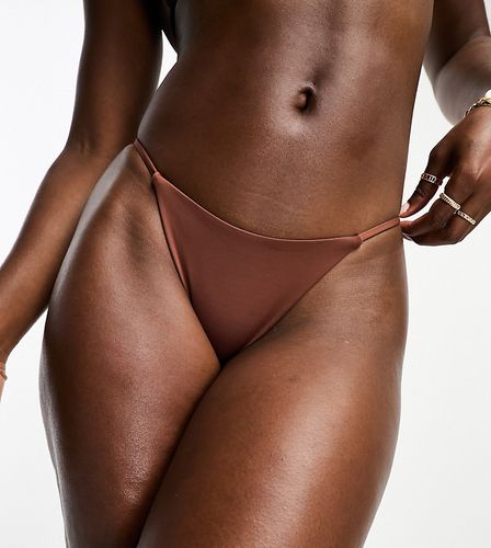 Bas de bikini épuré à taille basse - Chocolat - Asyou - Modalova