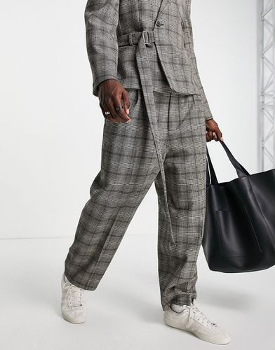 ASOS DESIGN - Pantalon de costume bouffant à carreaux - Asos Design - Modalova
