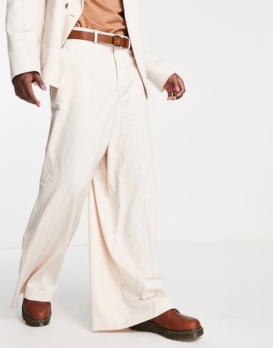 ASOS DESIGN - Pantalon de costume ultra large - Écru - Asos Design - Modalova