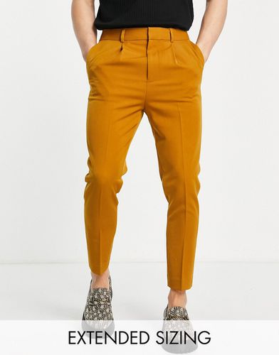 ASOS DESIGN - Pantalon habillé coupe fuselée - Camel - Asos Design - Modalova