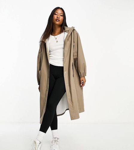 ASOS DESIGN Petite - Manteau imperméable caoutchouté - Champignon - Asos Petite - Modalova