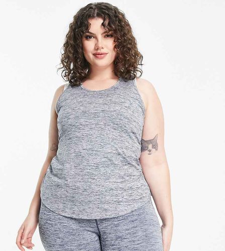 Curve - Débardeur à dos ouvert - Gris chiné - Asos 4505 - Modalova