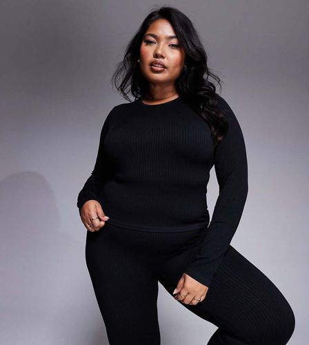 Curve - Icon - Top côtelé sans coutures à manches longues - Asos 4505 - Modalova