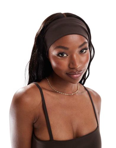 Icon - Large bandeau de pilates doux au toucher - Chocolat amer - Asos 4505 - Modalova