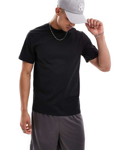 T-shirt de sport ajusté en tissu à séchage rapide - Noir - Asos 4505 - Modalova