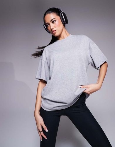 T-shirt de sport oversize coupe carrée en tissu épais à séchage rapide - chiné - Asos 4505 - Modalova