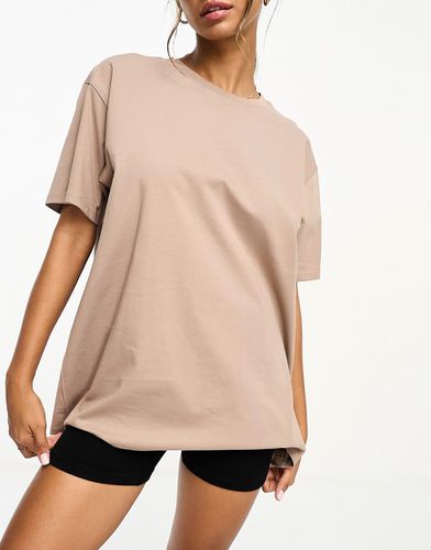 T-shirt oversize en coton à séchage rapide avec logo - Mastic - Asos 4505 - Modalova