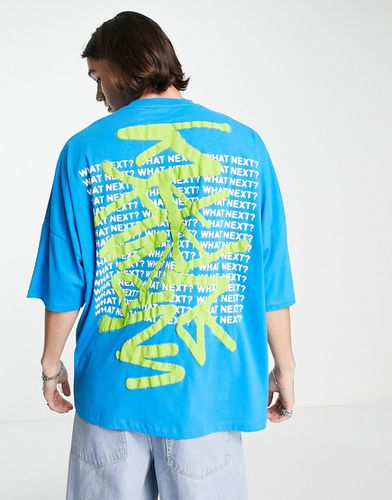 ASOS Unrvlld Spply - T-shirt ultra oversize à logo et imprimé placé - vif - Asos Design - Modalova