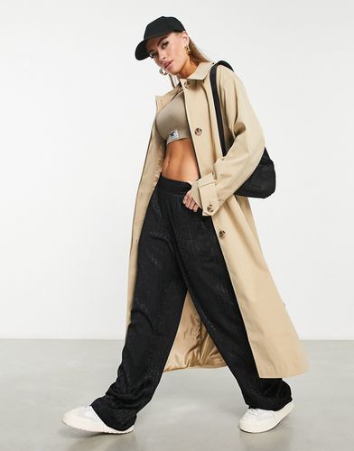 ASOS - Weekend Collective - Trench-coat imprimé - Taupe - Asos Weekend Collective - Modalova