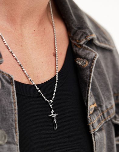 Collier avec pendentif croix - Asos Design - Modalova