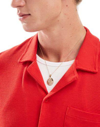 Collier avec pendentif pièce - Asos Design - Modalova