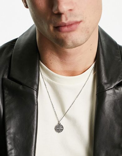 Collier chaîne avec pendentif boussole - Asos Design - Modalova