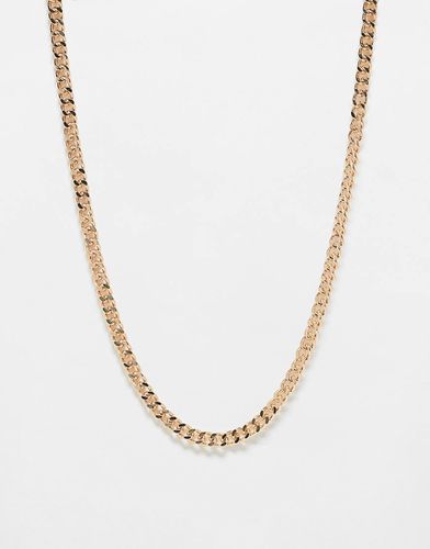 Collier chaîne fin à maillons incurvés - Asos Design - Modalova