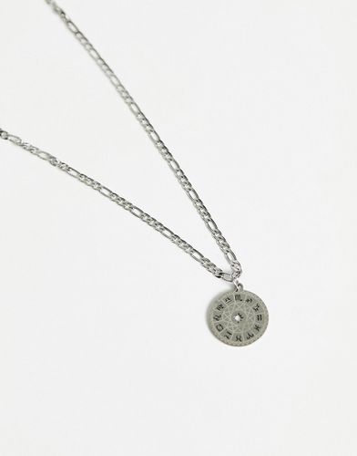 Collier en acier inoxydable imperméable avec pendentif zodiaque - Asos Design - Modalova