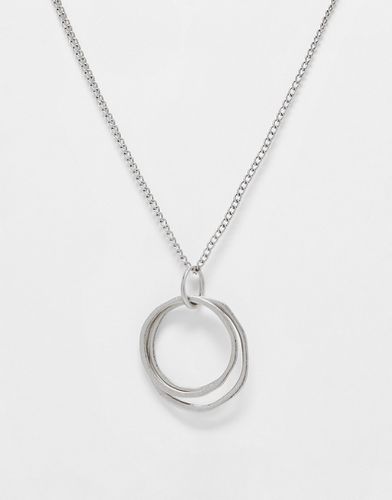 Collier long avec gros pendentif circulaire - Asos Design - Modalova