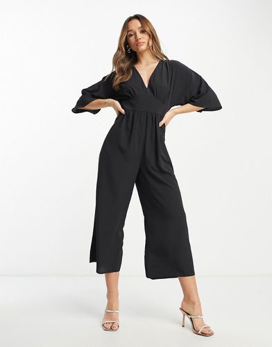 Combinaison jupe-culotte style kimono - Noir - Asos Design - Modalova