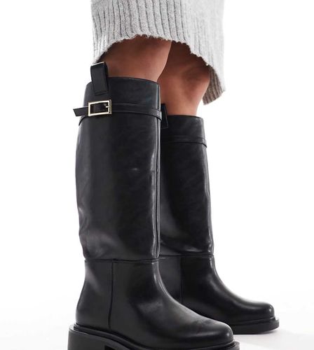 Callie - Bottes cavalières larges montantes plates et élégantes - Asos Design - Modalova