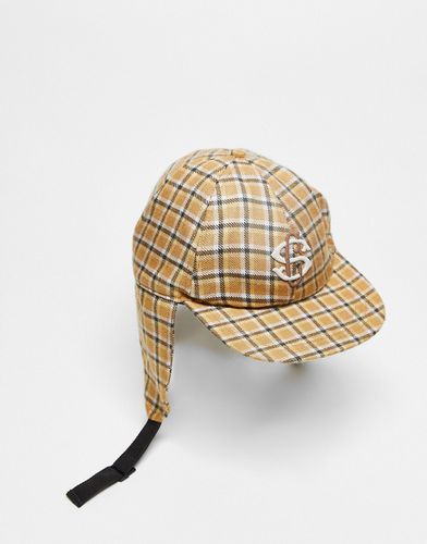 Chapeau de trappeur à carreaux - Neutre - Asos Design - Modalova