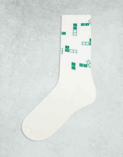 Chaussettes à motif dés - Écru - Asos Design - Modalova