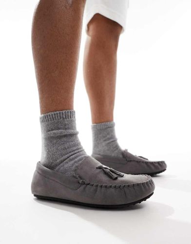 Chaussons façon mocassins avec doublure en fausse fourrure - Asos Design - Modalova