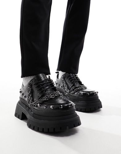 Chaussures à lacets chunky avec détail métallique argenté - Asos Design - Modalova