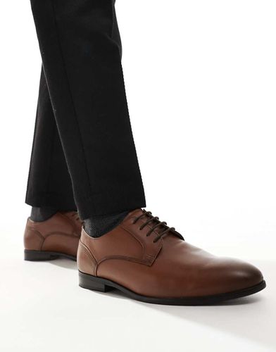 Chaussures derby à lacets en cuir - Fauve - Asos Design - Modalova