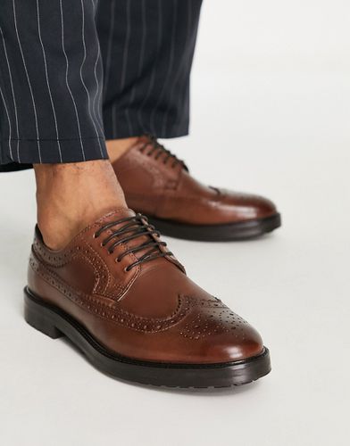 Chaussures richelieu à semelle chunky en cuir - Asos Design - Modalova