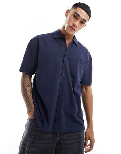 Chemise à manches courtes en jersey piqué - Asos Design - Modalova
