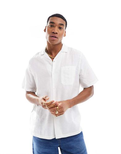 Chemise coupe décontractée en lin avec col à revers - Asos Design - Modalova