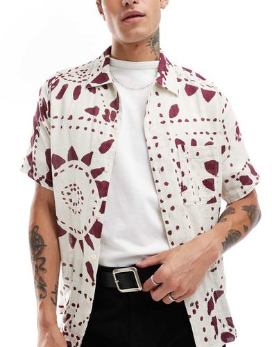 Chemise décontractée coupe carrée à imprimé tournesol - Asos Design - Modalova