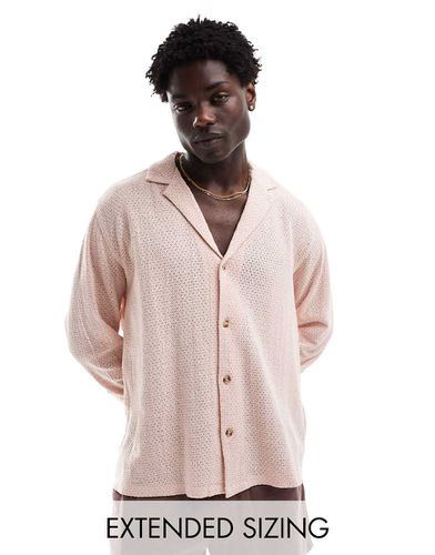 Chemise décontractée avec col à revers profonds - Vieux - Asos Design - Modalova