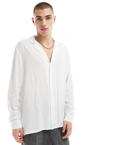 Chemise en viscose coupe décontractée avec grand col à revers - Asos Design - Modalova