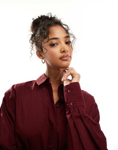 Chemise oversize - Bordeaux - Asos Design - Modalova