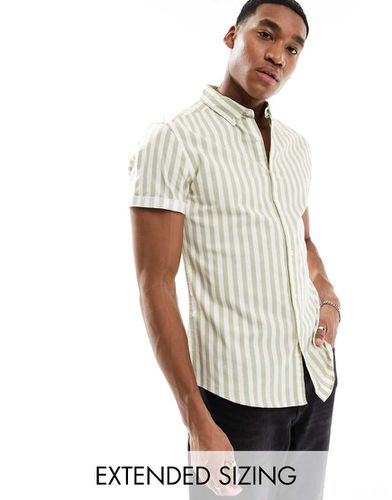 Chemise Oxford slim stretch à rayures - Asos Design - Modalova