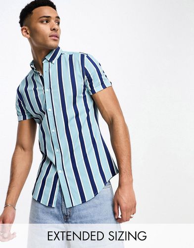 Chemise stretch ajustée à rayures - Asos Design - Modalova