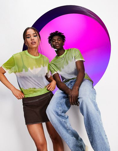 T-shirt unisexe en tulle à imprimé multicolore - Asos Design - Modalova