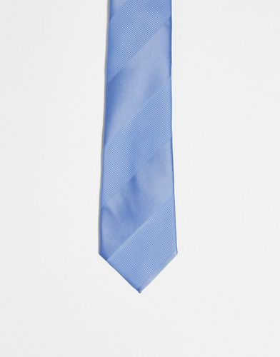 Cravate coupe classique à rayures ton sur ton - Asos Design - Modalova