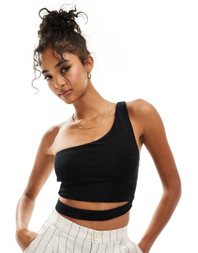 Crop top asymétrique double épaisseur avec découpe à la taille - Asos Design - Modalova