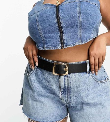 ASOS DESIGN Curve - Ceinture à grosse boucle dorée - Asos Curve - Modalova