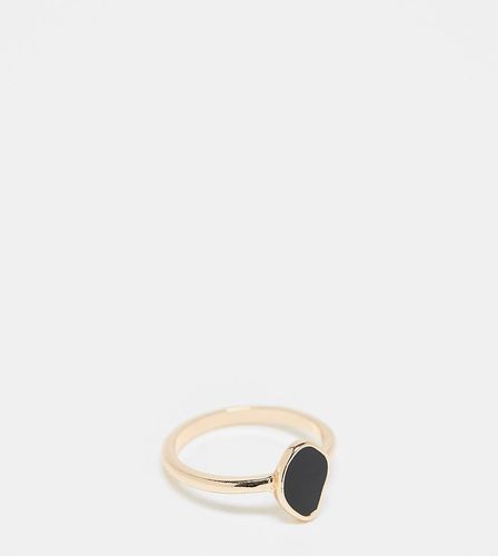 ASOS DESIGN Curve - Bague avec détail noir en émail - Asos Curve - Modalova