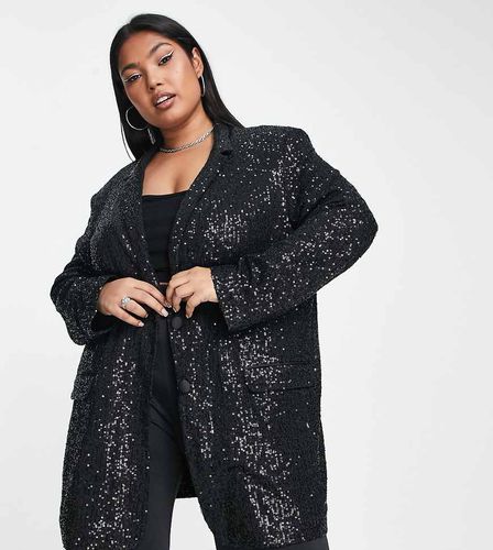 ASOS DESIGN Curve - Blazer oversize à sequins - Asos Curve - Modalova