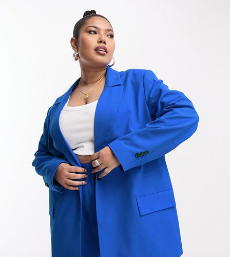 ASOS DESIGN Curve - Blazer de tailleur oversize - électrique - Asos Curve - Modalova