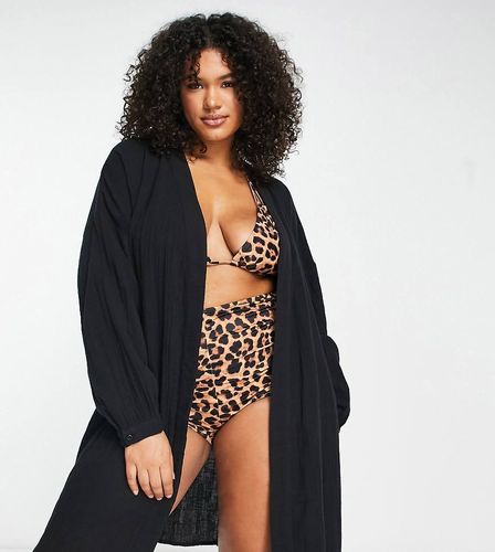 ASOS DESIGN Curve - Kimono de plage à manches cloche en gaze - Asos Curve - Modalova