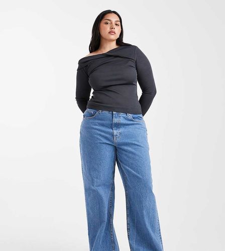 ASOS DESIGN Curve - Jean dad ample - pur - Asos Curve - Modalova