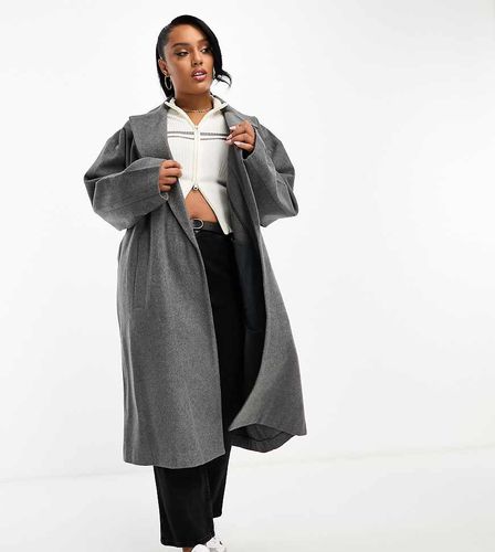 ASOS DESIGN Curve - Manteau mi-long non doublé - pâle - Asos Curve - Modalova