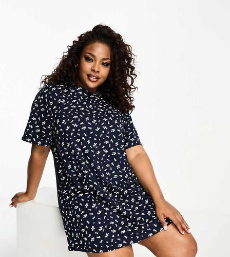 ASOS DESIGN Curve - Mix & Match - T-shirt de pyjama à petites fleurs - Asos Curve - Modalova