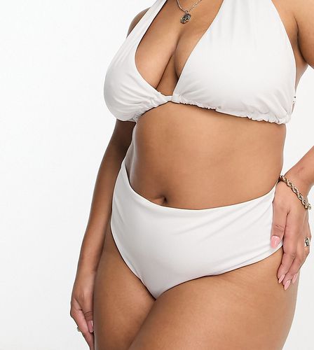 ASOS DESIGN Curve - Mix and Match - Bas de bikini échancré taille haute - Asos Curve - Modalova
