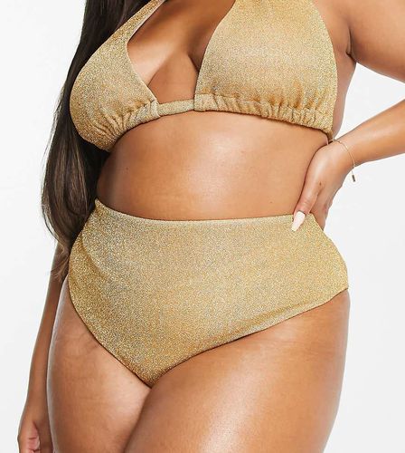 Curve - Mix and Match - Bas de bikini taille haute - Éclat - Asos Design - Modalova