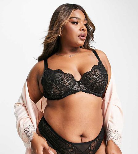 ASOS DESIGN Curve - Sienna - Soutien-gorge pigeonnant à armatures en dentelle - Asos Curve - Modalova