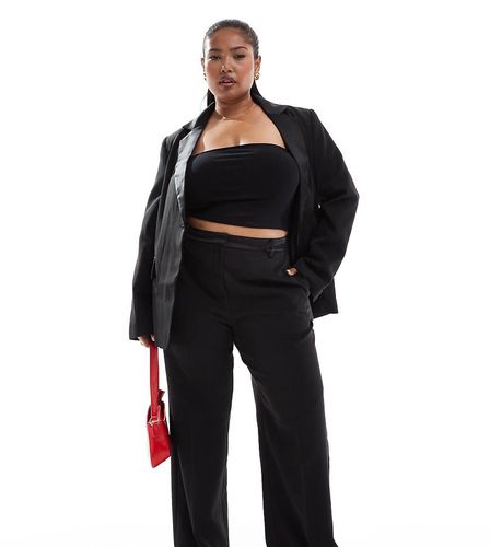 Curve - Pantalon de smoking d'ensemble droit et ajusté - Asos Design - Modalova